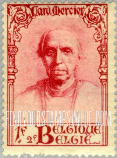 FindYourStampsValue: Semi-Postal: Désiré Cardinal Mercier