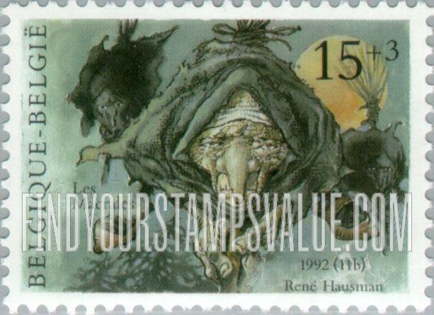 FindYourStampsValue: Semi-Postal, Folk Legends: Gustine Maca & the Witches