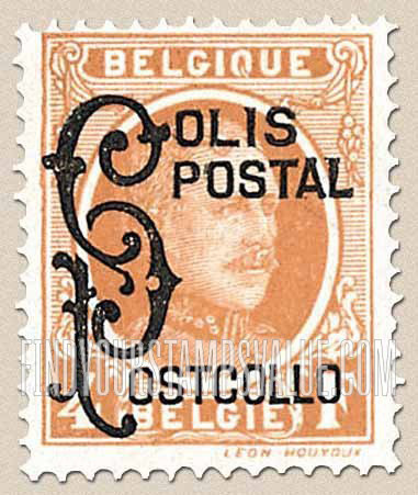 FindYourStampsValue: Parcel Post and Railway: King Albert I