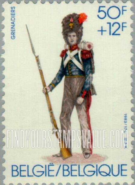 FindYourStampsValue: Semi-Postal: Grenadiers uniform