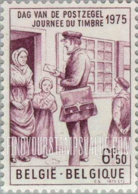 FindYourStampsValue: Mailman, 1840, by James Thiriar