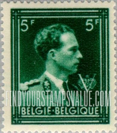 FindYourStampsValue: Leopold III, Crown and V