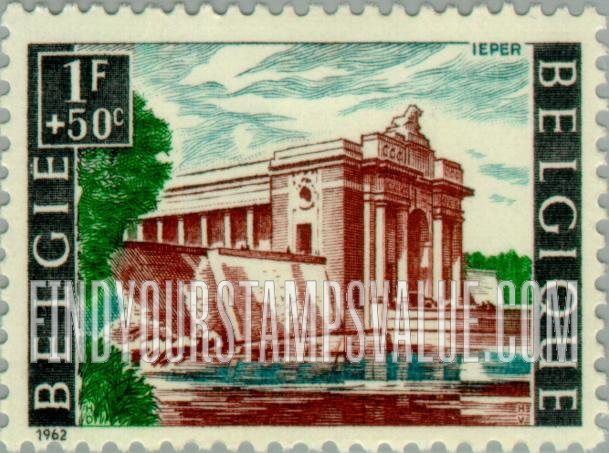 FindYourStampsValue: Semi-Postal: British War Memorial (Porte de Menin), Ypres