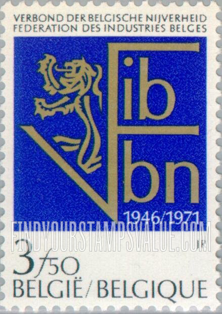 FindYourStampsValue: Federation of Belgian Industries (FIB), 25th Anniversary