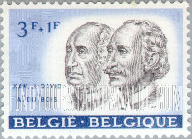 FindYourStampsValue: Semi-Postal, Portraits: Canon Jan-Baptist David and Albert du Bois