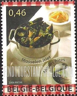 FindYourStampsValue: Belgian Foods and Beverages: Mussels