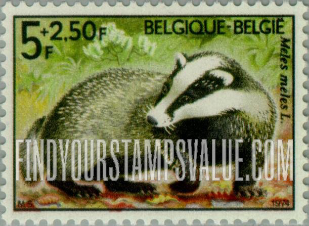 FindYourStampsValue: Semi-Postal: Badger