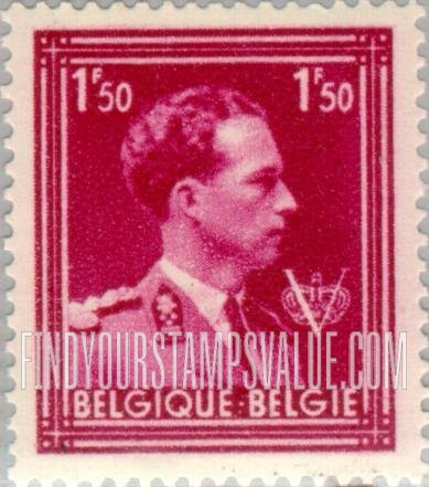 FindYourStampsValue: Leopold III, Crown and V