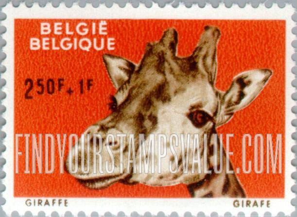 FindYourStampsValue: Semi-Postal, Animals: Giraffe