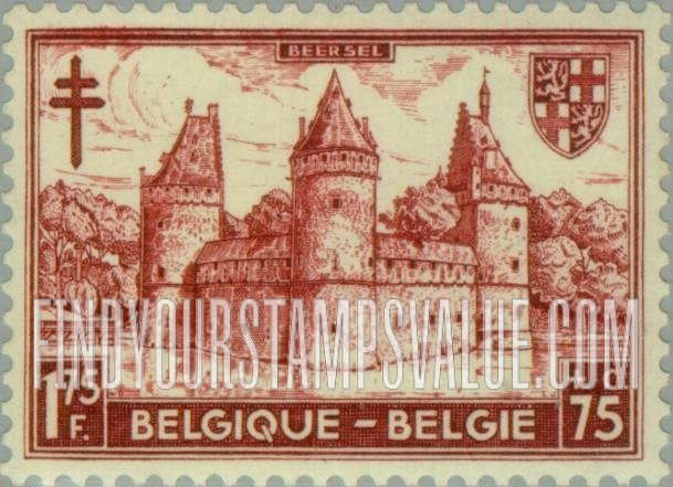 FindYourStampsValue: Semi-Postal: Beersel Castle