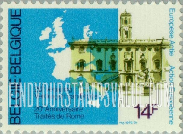 FindYourStampsValue: Campidoglio Palace, Rome, and Map