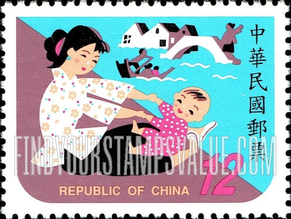 FindYourStampsValue: Children’s Folk Rhymes: Titles: “Rock, Rock, Rock” - 童谣: 标题: 《摇摇摇》