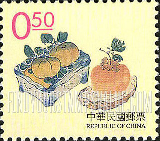 FindYourStampsValue: Ancient Chinese Engravings: Various pictures of fruit - 中国古代版画: 各种水果图片