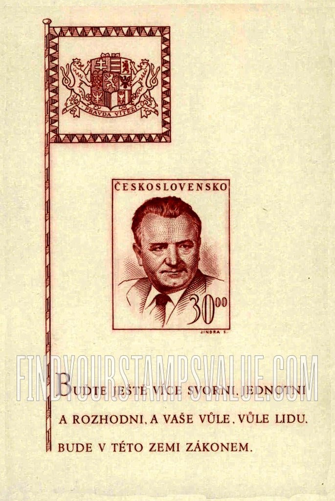 FindYourStampsValue: President Klement Gottwald