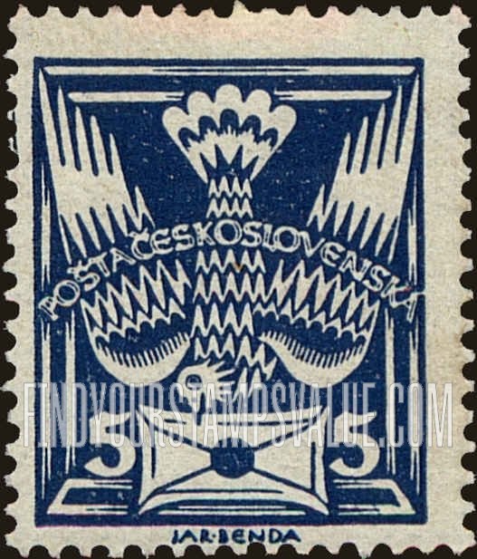 FindYourStampsValue: Carrier Pigeon with Letter