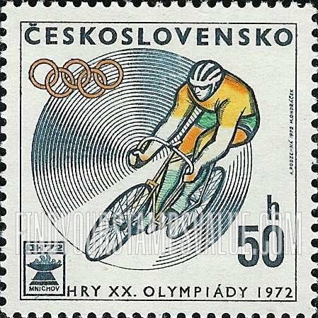 FindYourStampsValue: Bicycling, Olympic Rings and Emblem