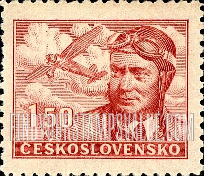 FindYourStampsValue: AIR POST STAMPS - Captain Frantisek Novak