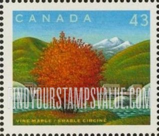 FindYourStampsValue: Canada Day: Vine Maple