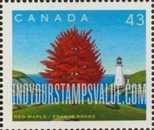 FindYourStampsValue: Canada Day: Red Maple