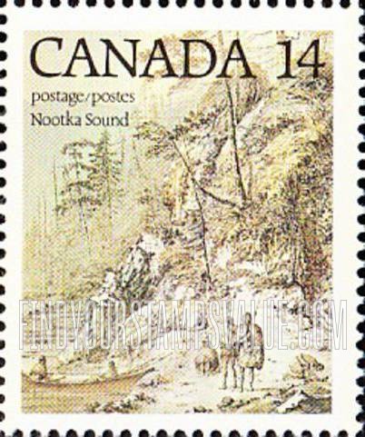 FindYourStampsValue: Nootka Sound, by John Webber