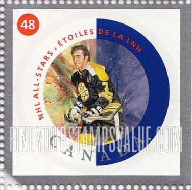 FindYourStampsValue: National Hockey League Stars: Phil Esposito (Boston Bruins jersey no. 7)