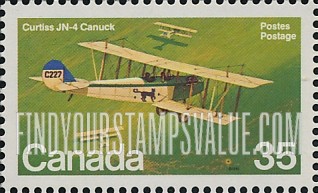 FindYourStampsValue: Curtiss JN-4 Canuck