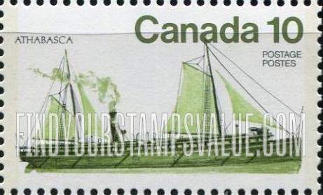 FindYourStampsValue: Inland Vessels: Athabasca