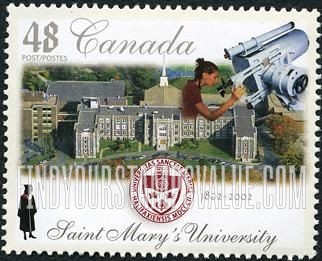 FindYourStampsValue: Universities: Saint Mary’s University, Halifax, 200th anniversary