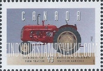 FindYourStampsValue: Historic Vehicles Type of 1993: 1950 Cockshut “30” farm tractor