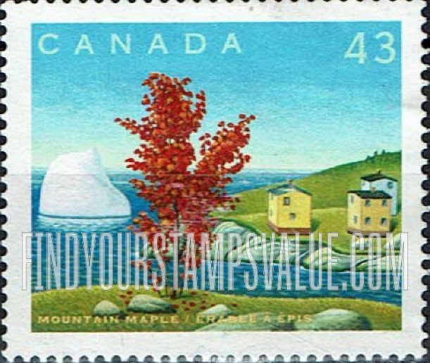 FindYourStampsValue: Canada Day: Mountain Maple