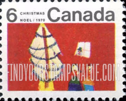 FindYourStampsValue: Christmas: Christmas Tree and Children