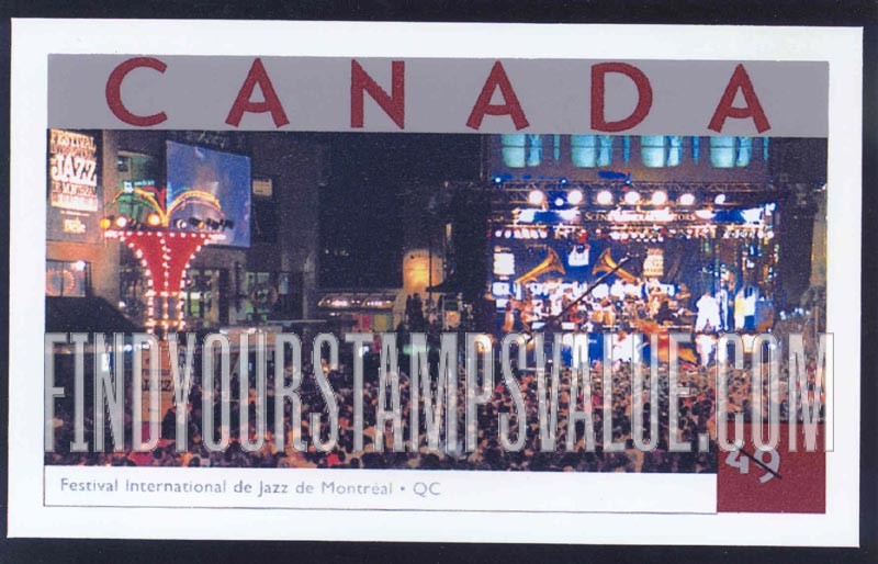 FindYourStampsValue: Tourist Attractions Type of 2001: International Jazz Festival, Montreal
