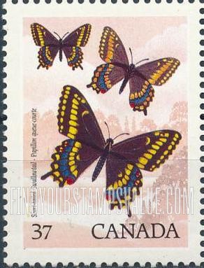 FindYourStampsValue: International Entomology Congress, Vancouver: Short-tailed swallowtail