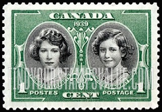 FindYourStampsValue: Princess Elizabeth and Princess Margaret Rose