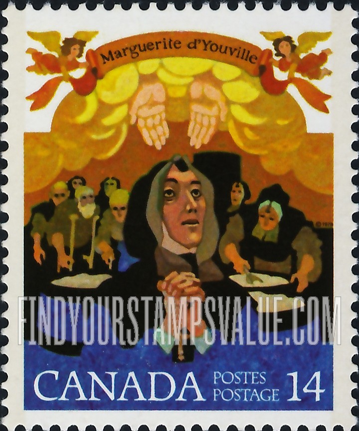 FindYourStampsValue: M`ere d’Youville and Miracle of Food