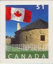 FindYourStampsValue: Flag and Lower Fort Garry, Manitoba
