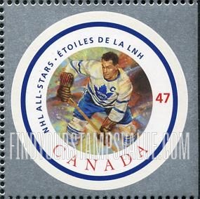 FindYourStampsValue: National Hockey League Stars: Syl Apps, Sr. (Toronto Maple Leafs jersey).