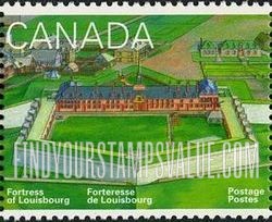 FindYourStampsValue: Fortress of Louisbourg, 275th Anniversary: Museum behind King’s Bastion