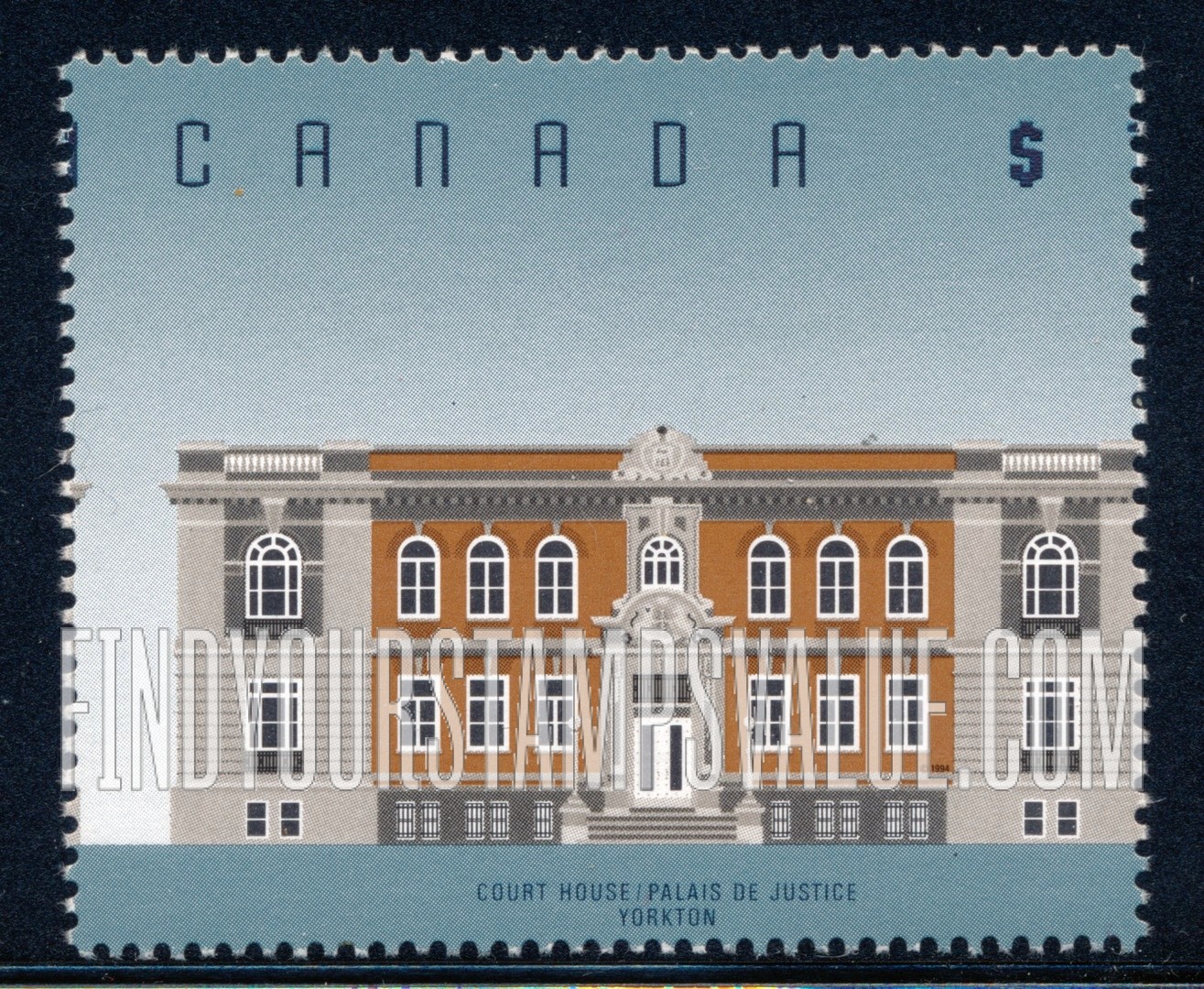 FindYourStampsValue: Court House, Yorkton