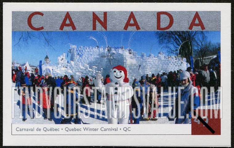 FindYourStampsValue: Tourist Attractions Type of 2001: Quebec Winter Carnival