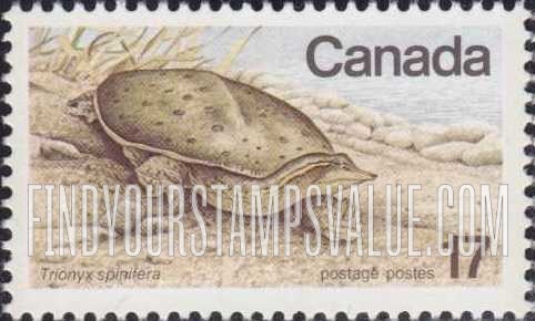 FindYourStampsValue: Endangered Wildlife: Soft-shelled turtle