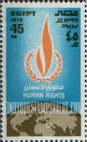 FindYourStampsValue: UN day and international year of the child - يوم الأمم المتحدة والسنة الدولية للطفل