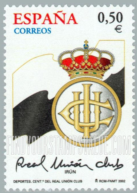FindYourStampsValue: Real Unión Soccer Team, Centenary