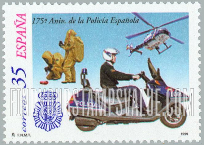 FindYourStampsValue: Spanish Police Force, 175th Anniversary