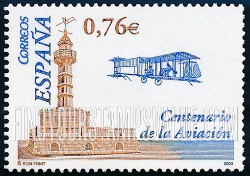 FindYourStampsValue: Powered Flight, Centenary