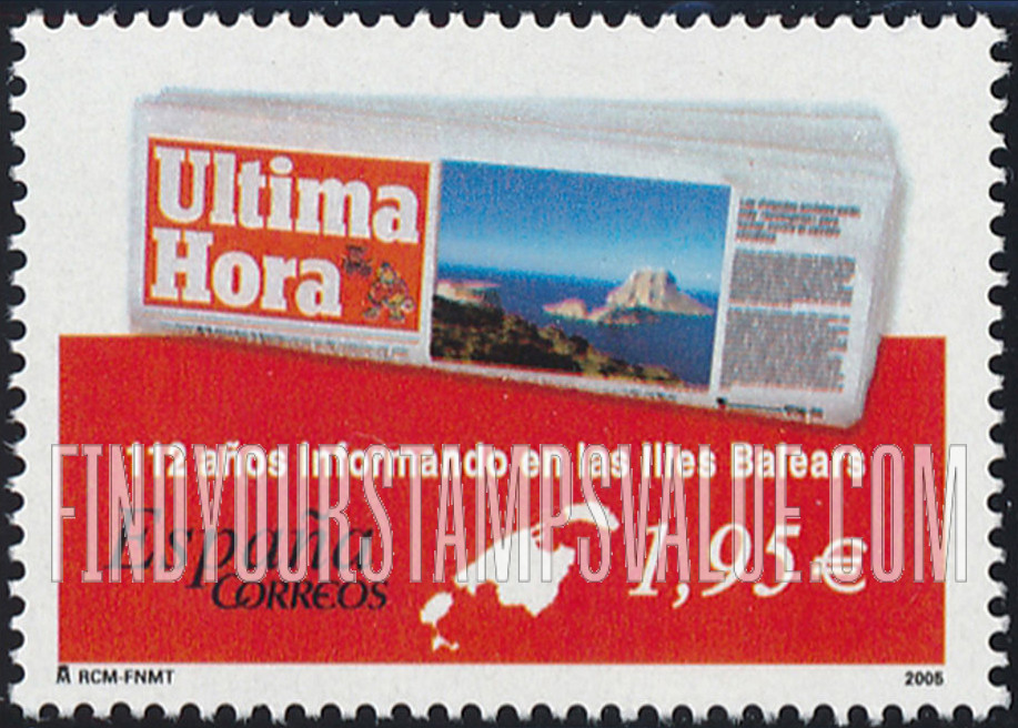 FindYourStampsValue: Ultima Hora Newspaper, 112th Anniversary