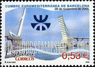 FindYourStampsValue: Euromediterranean Summit, Barcelona