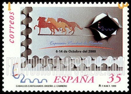 FindYourStampsValue: Carthusian Horse Type of 1998: Emblem, exhibition dates