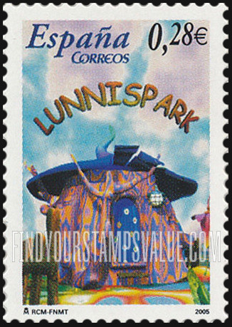 FindYourStampsValue: Los Lunnis children’s television show: Lunnispark Building