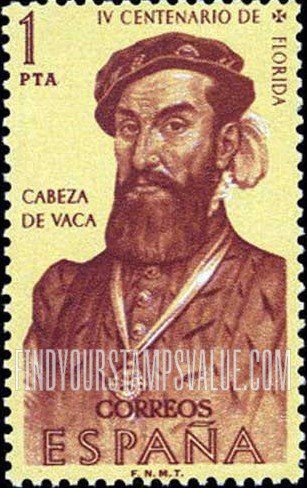 FindYourStampsValue: Alvar Nunez Cabeza de Vaca